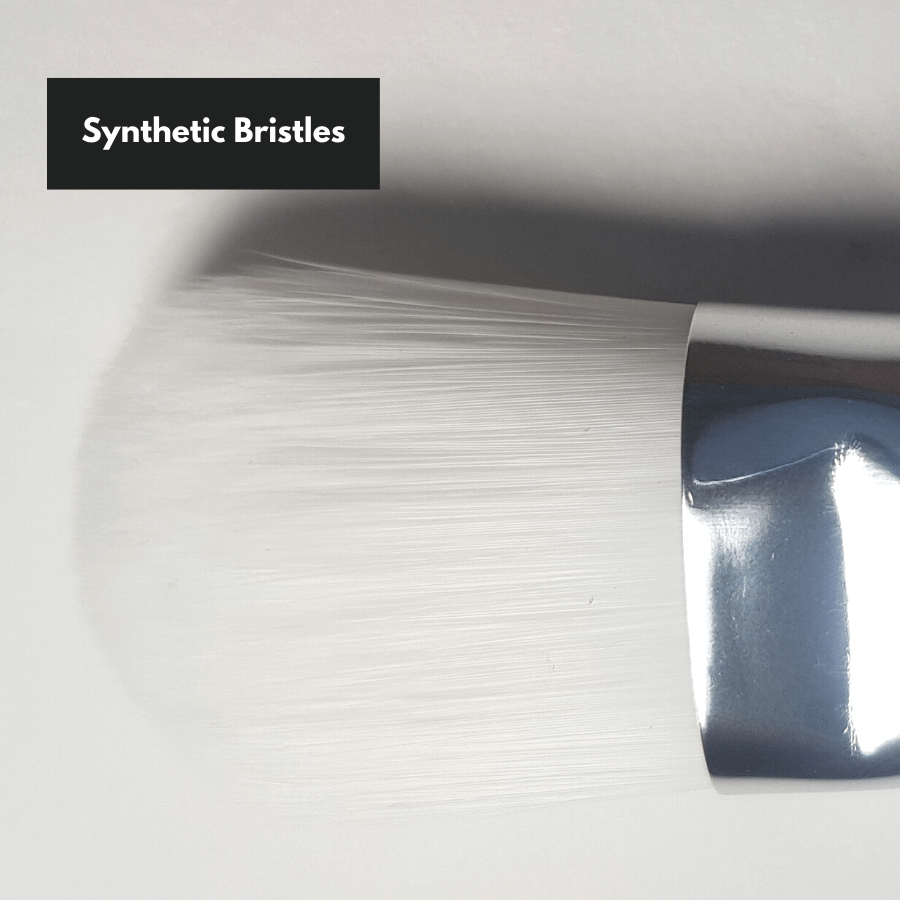 Face mask brush with frosted storage pouch