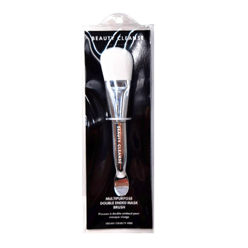 Double-ended silicone face mask brush and spatula